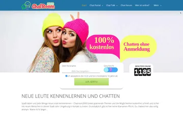 Screenshot der chatroom2000-Website