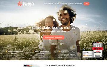 Screenshot der Finya-Website