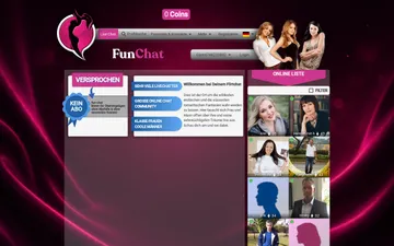 Screenshot der fun-chat-Website