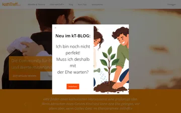 Screenshot der KathTreff-Website
