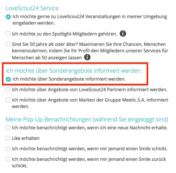 Lovescout24 Sonderangebote
