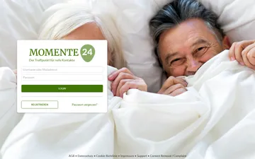Screenshot der Momente24-Website
