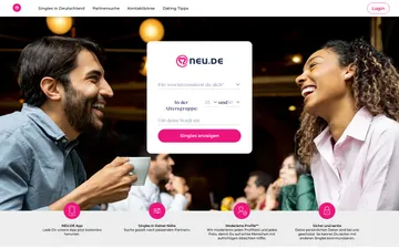 Screenshot der neu.de-Website
