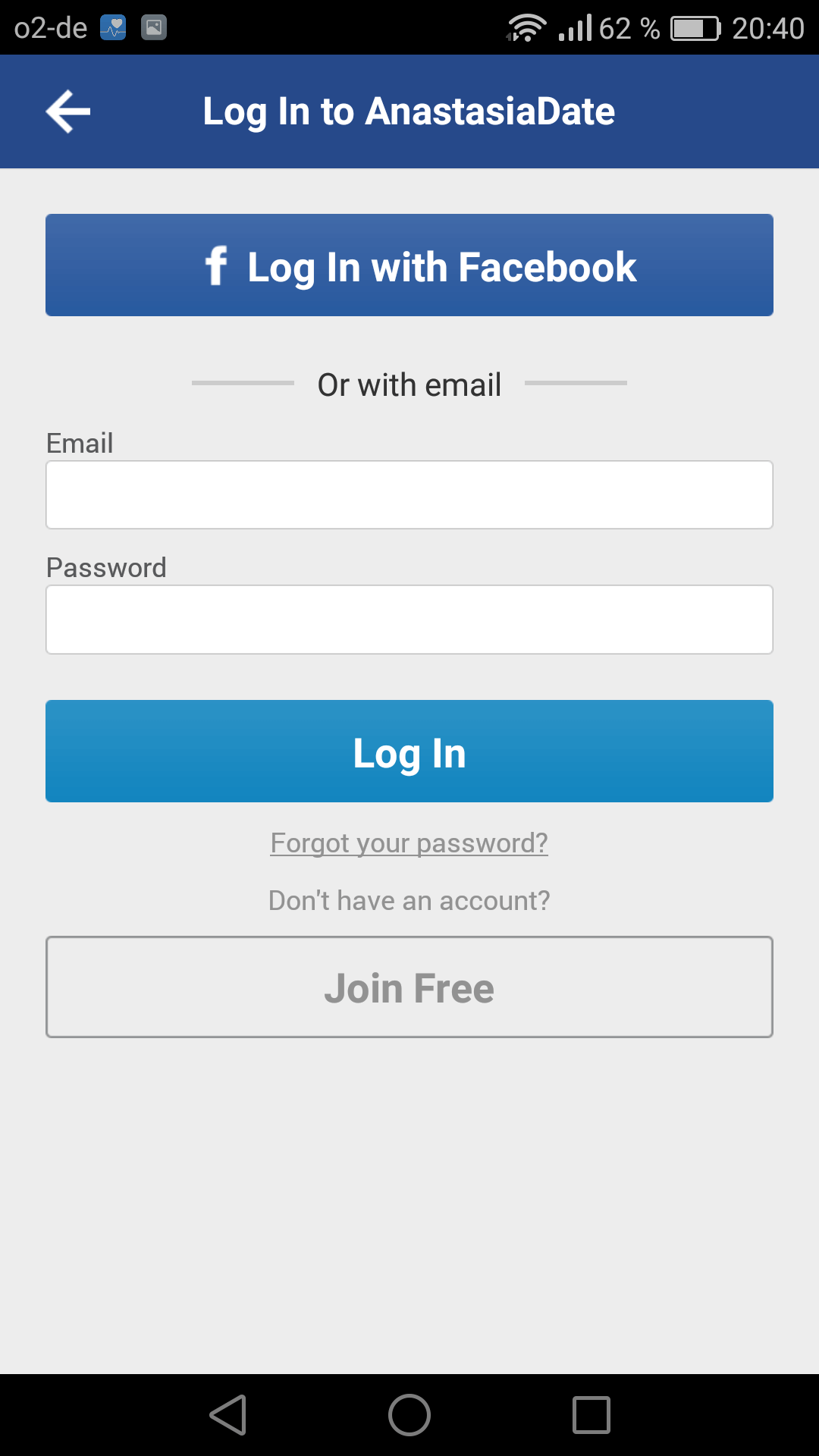 Password anastasiadate login