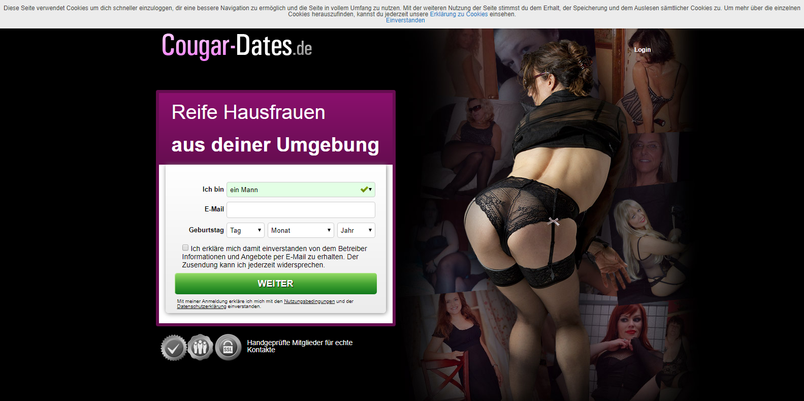 Cougar dating Seiten Deutschland