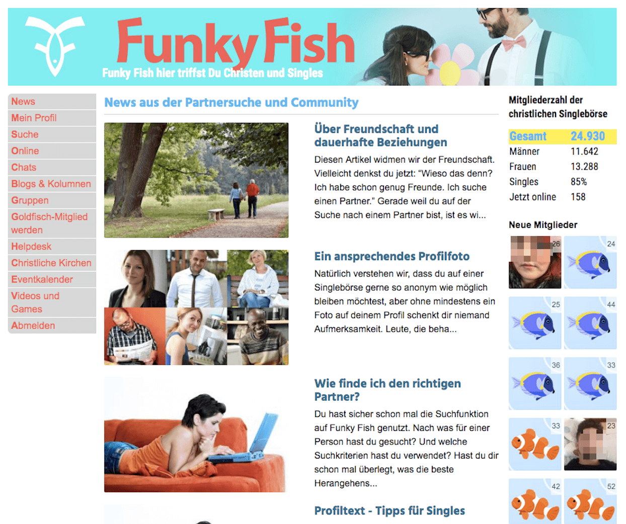 FunkyFish Angemeldet