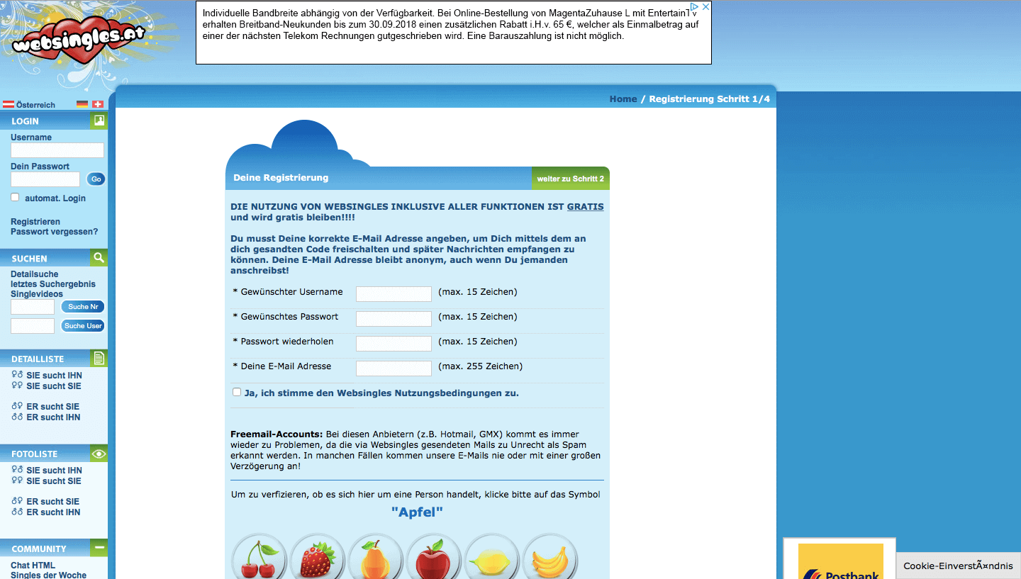 Websingles wir suchen