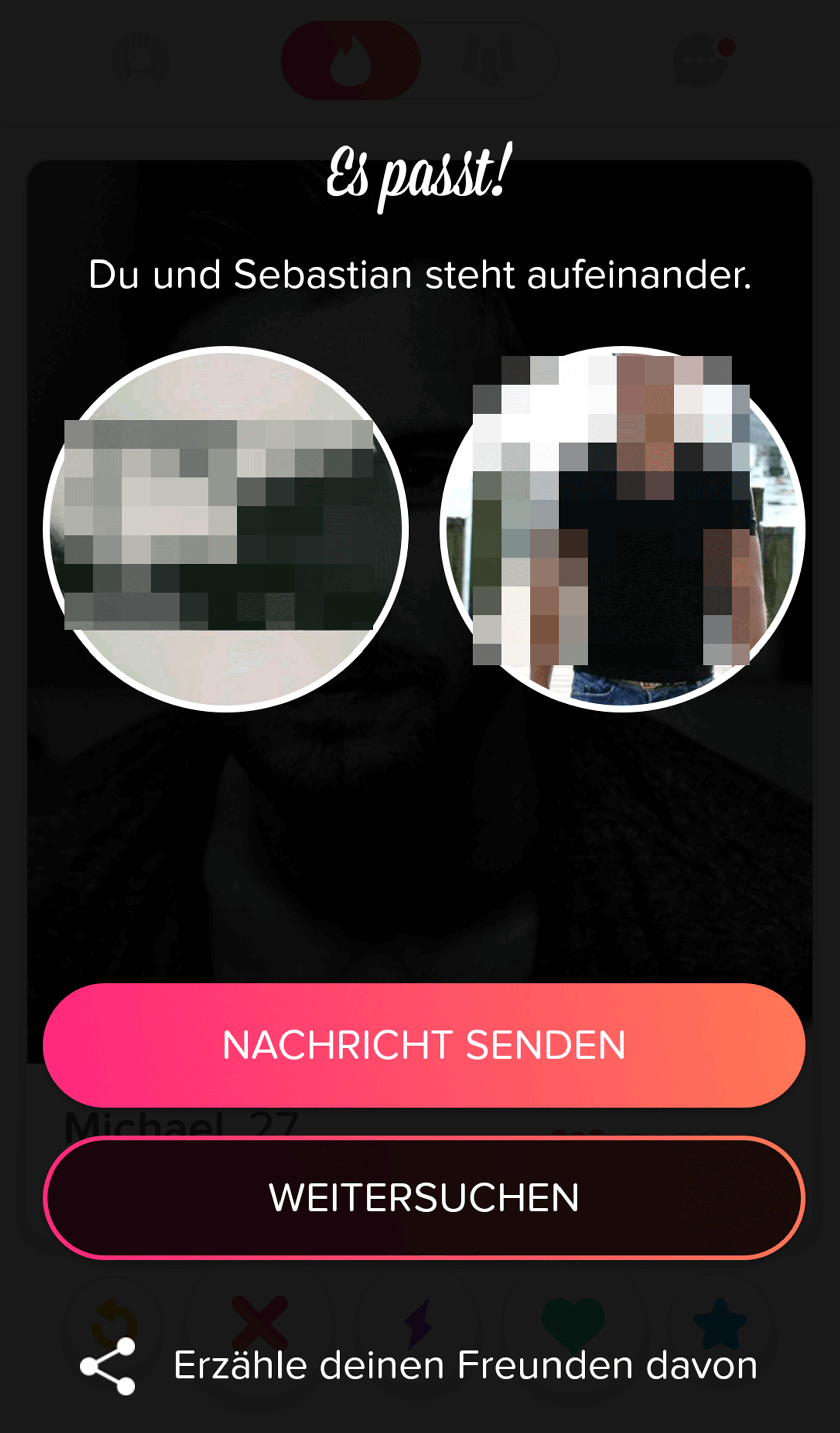 Herz tinder nachricht grünes Dating