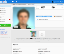 Screenshot Profil auf Zoosk