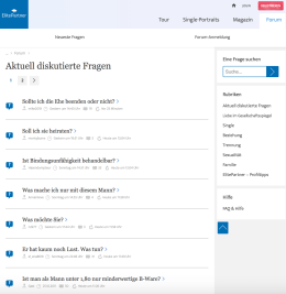 ElitePartner Forum Startseite