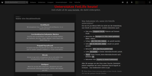 FetLife Preise