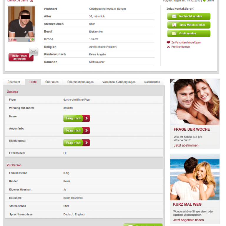 Partnersuche test österreich